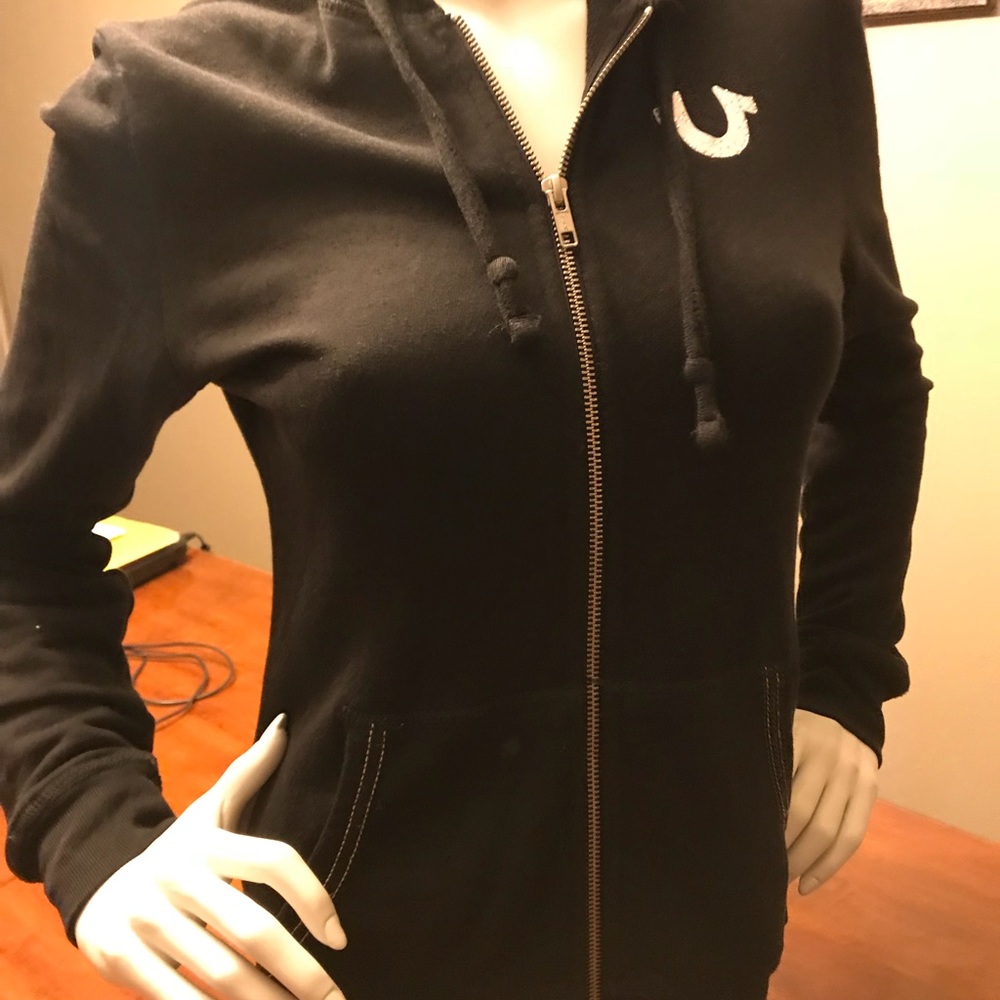 Women’s studded True Religion zip up jacket